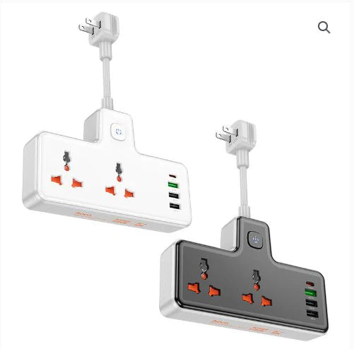 Multi Plug Power Socket for Home & Travel