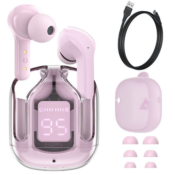 T6 Crystal Wireless Earphones -   سماعات كريستال لاسلكية T6