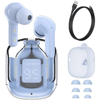 T6 Crystal Wireless Earphones -   سماعات كريستال لاسلكية T6