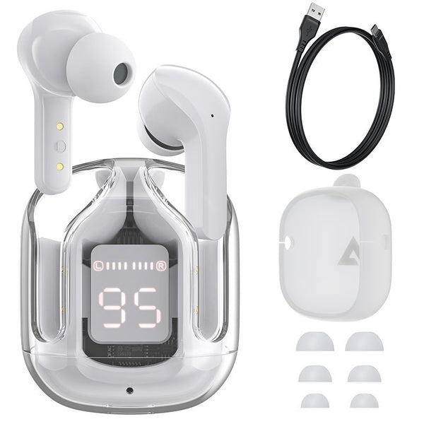 T6 Crystal Wireless Earphones -   سماعات كريستال لاسلكية T6