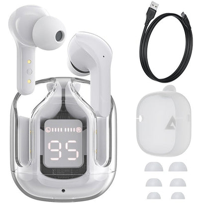T6 Crystal Wireless Earphones -   سماعات كريستال لاسلكية T6